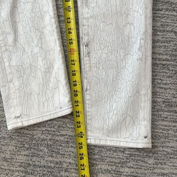 New R13 Boy Straight low-rise slim-fit jeans Crackled Gray Size 26 - Picture 11 of 16